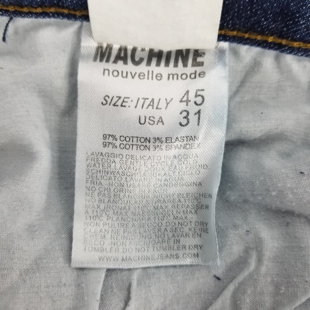 Machine Distressed Bootcut Jeans - Picture 10 of 11